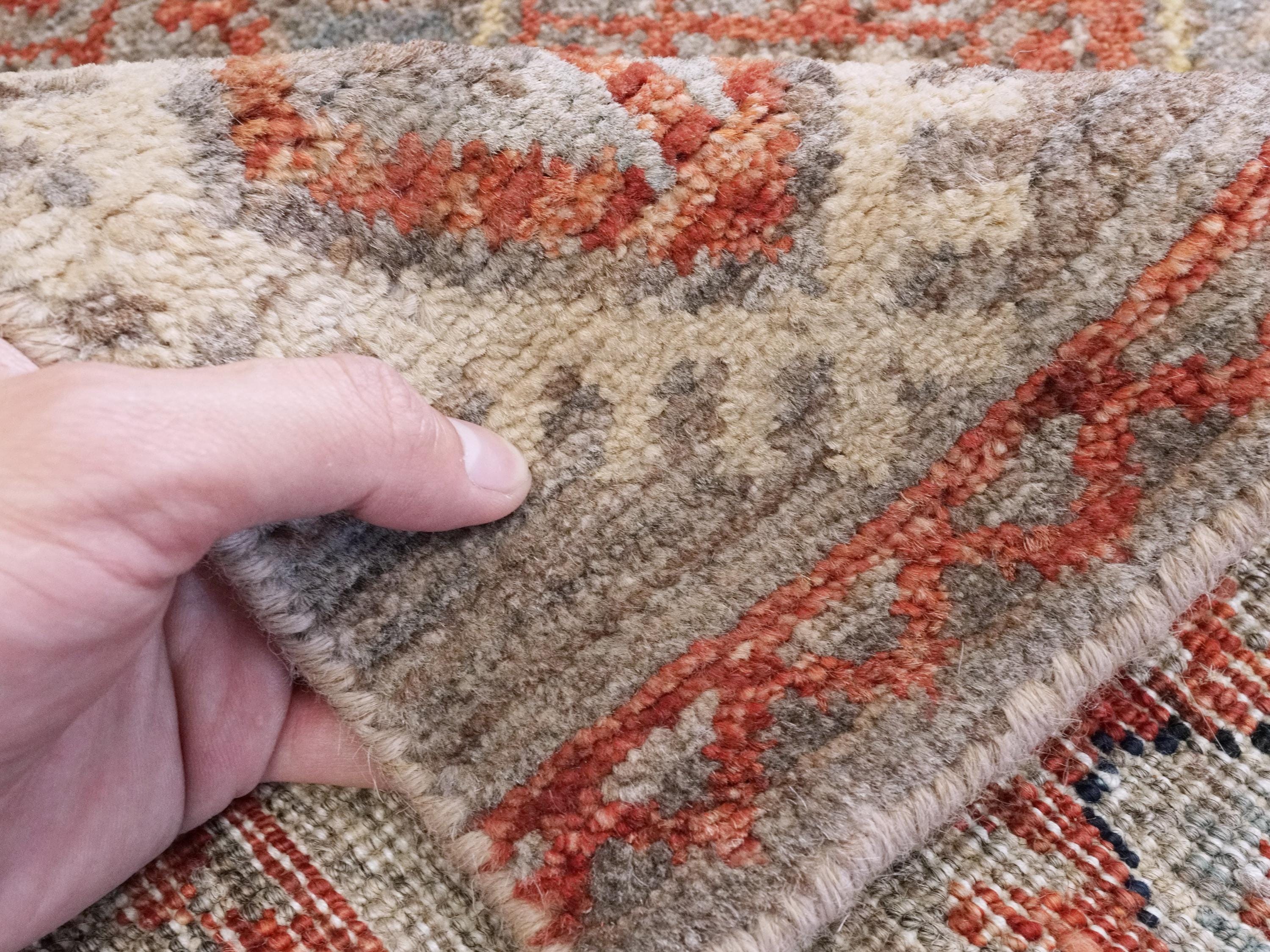 10 Ft Brown Khorjin Runner Rug - Handmade Wool Tribal Rug