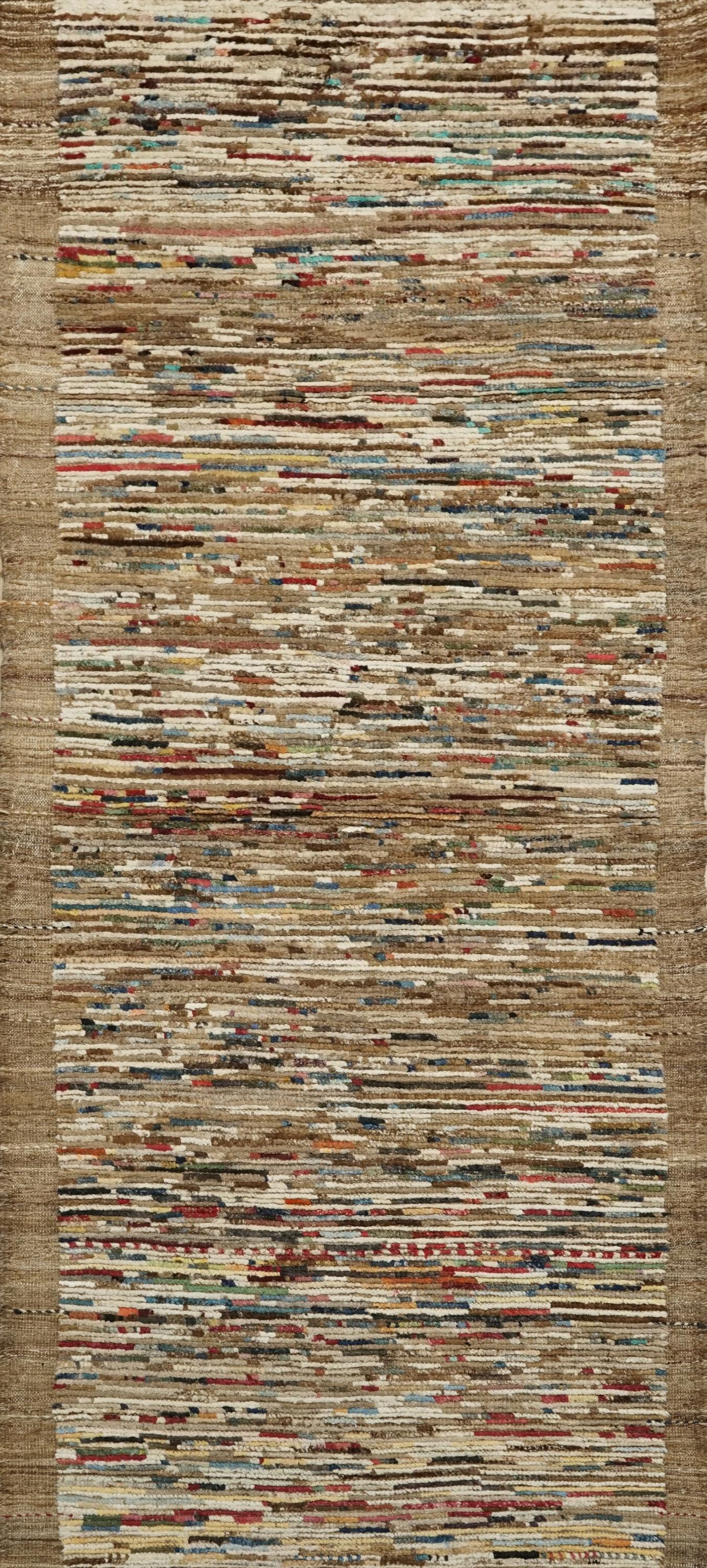 10 Ft Colorful Moroccan Runner Rug - Handmade Wool Runner