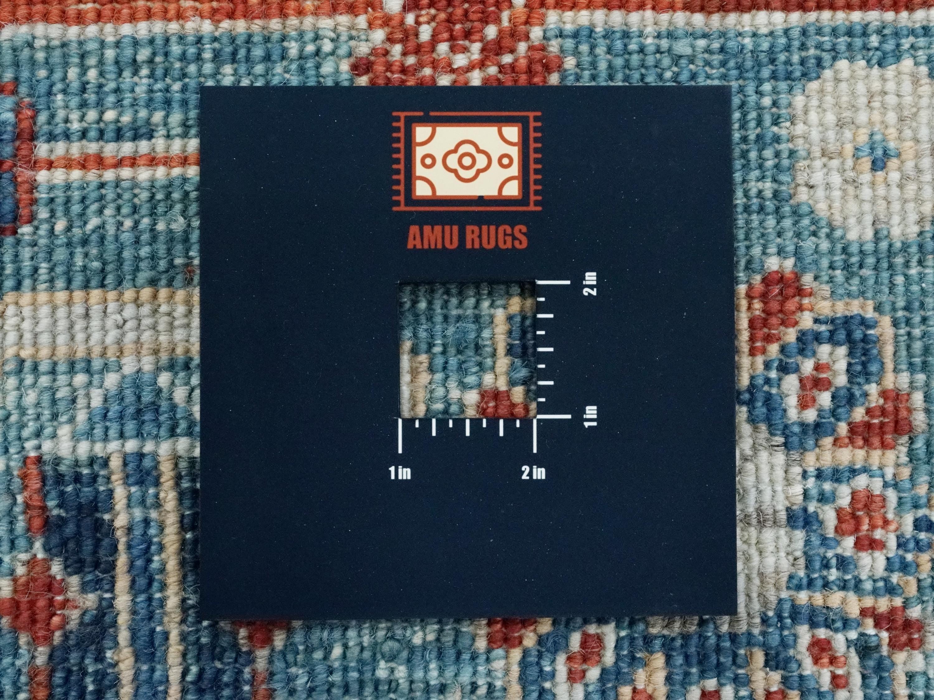 9x12 Ft Blue & Gray Heriz Rug - Afghan Wool Area Rug
