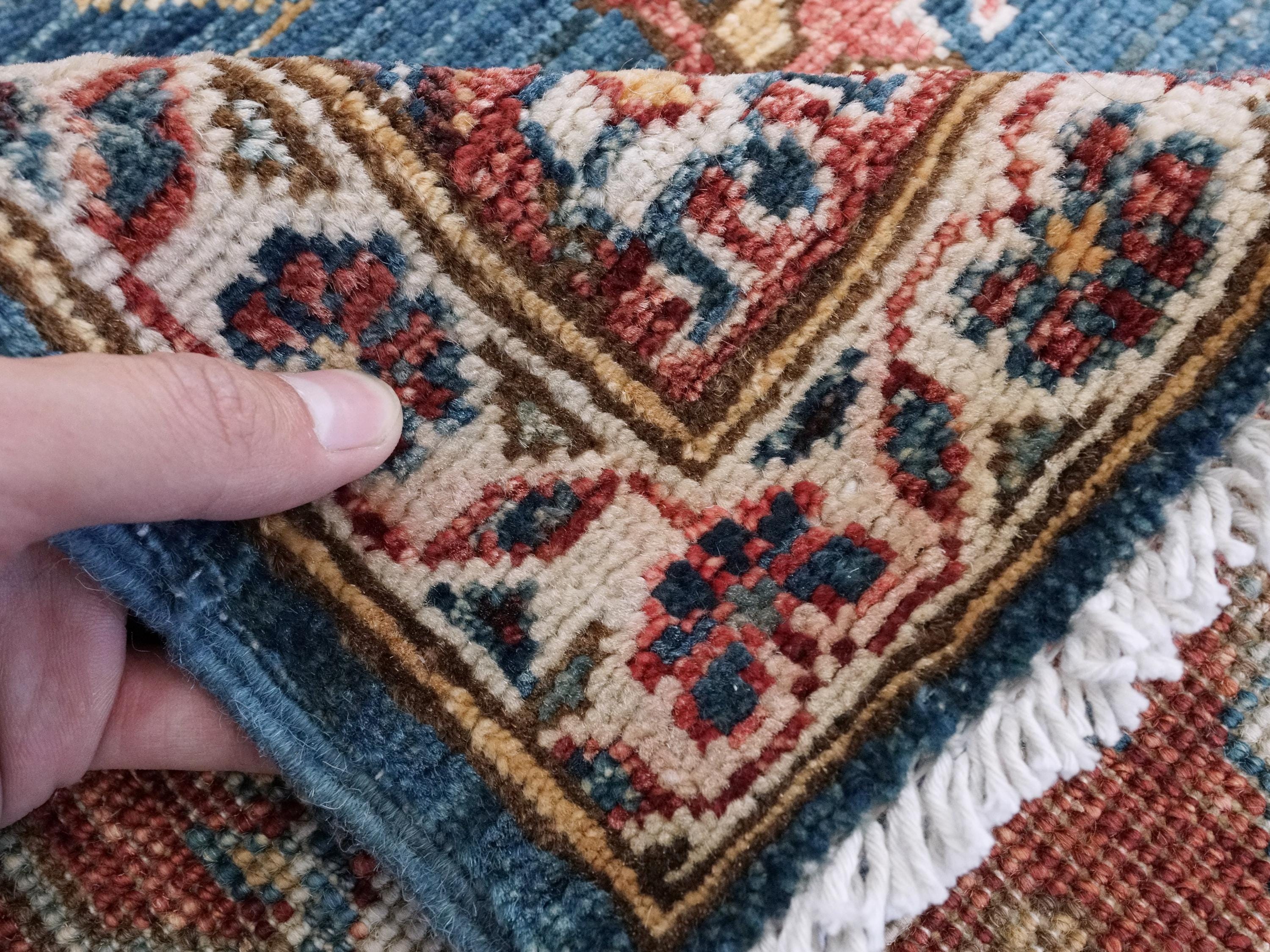 6x9 Ft Blue & Red Serapi Rug - Oriental Area Rug - Persian Design