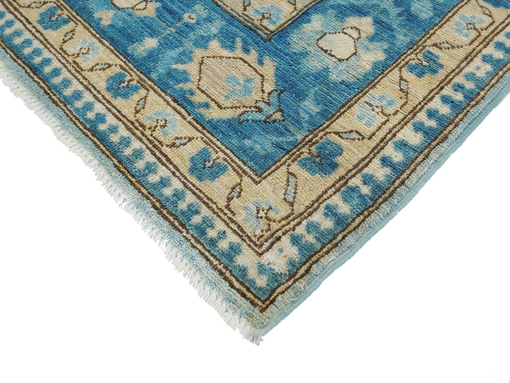 5x8 Ft Blue Heriz Rug - Afghan Wool Antique Rug