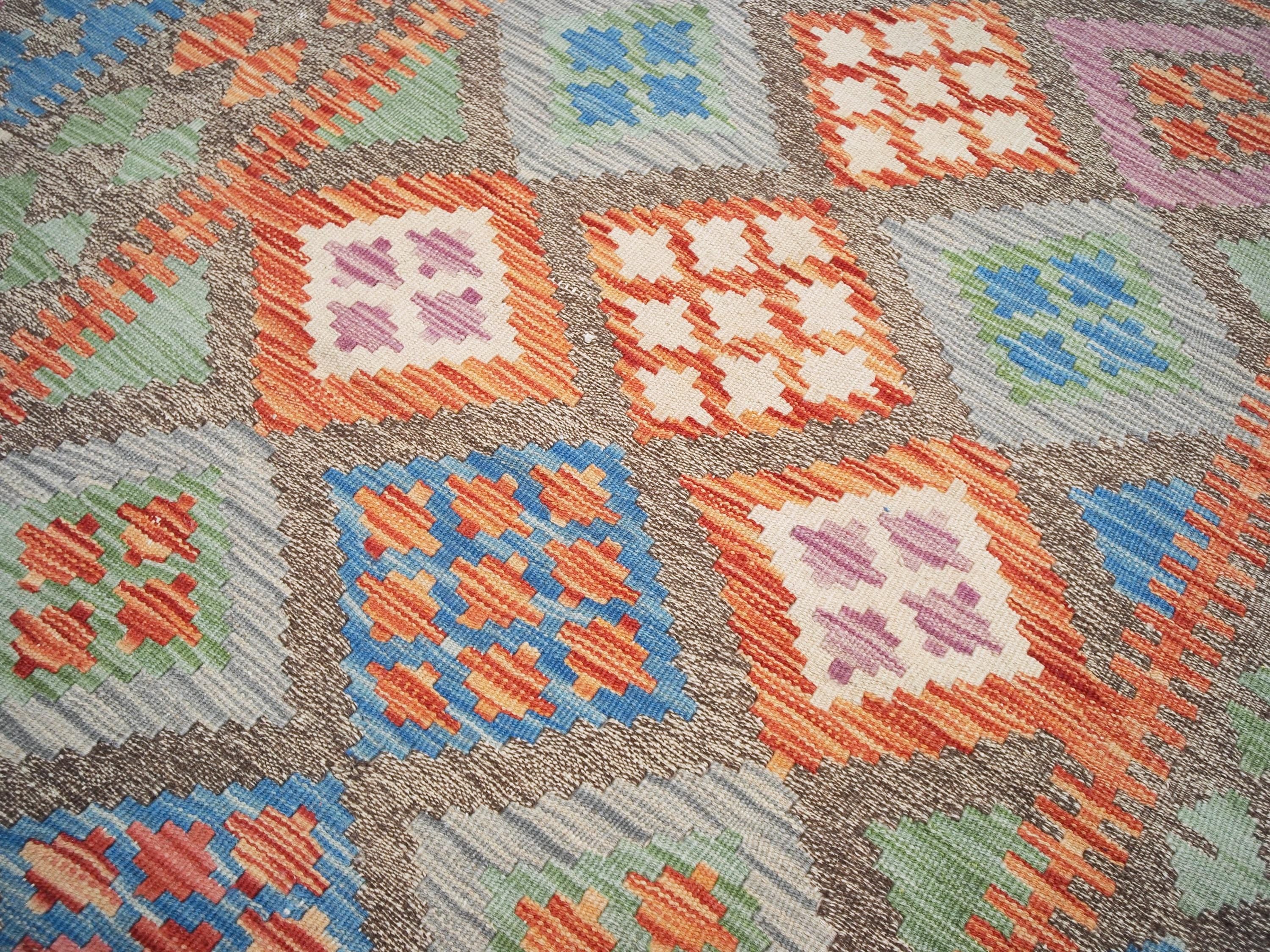 5x6 Ft Tribal Kilim Rug - Colorful Afghan Flat Weave