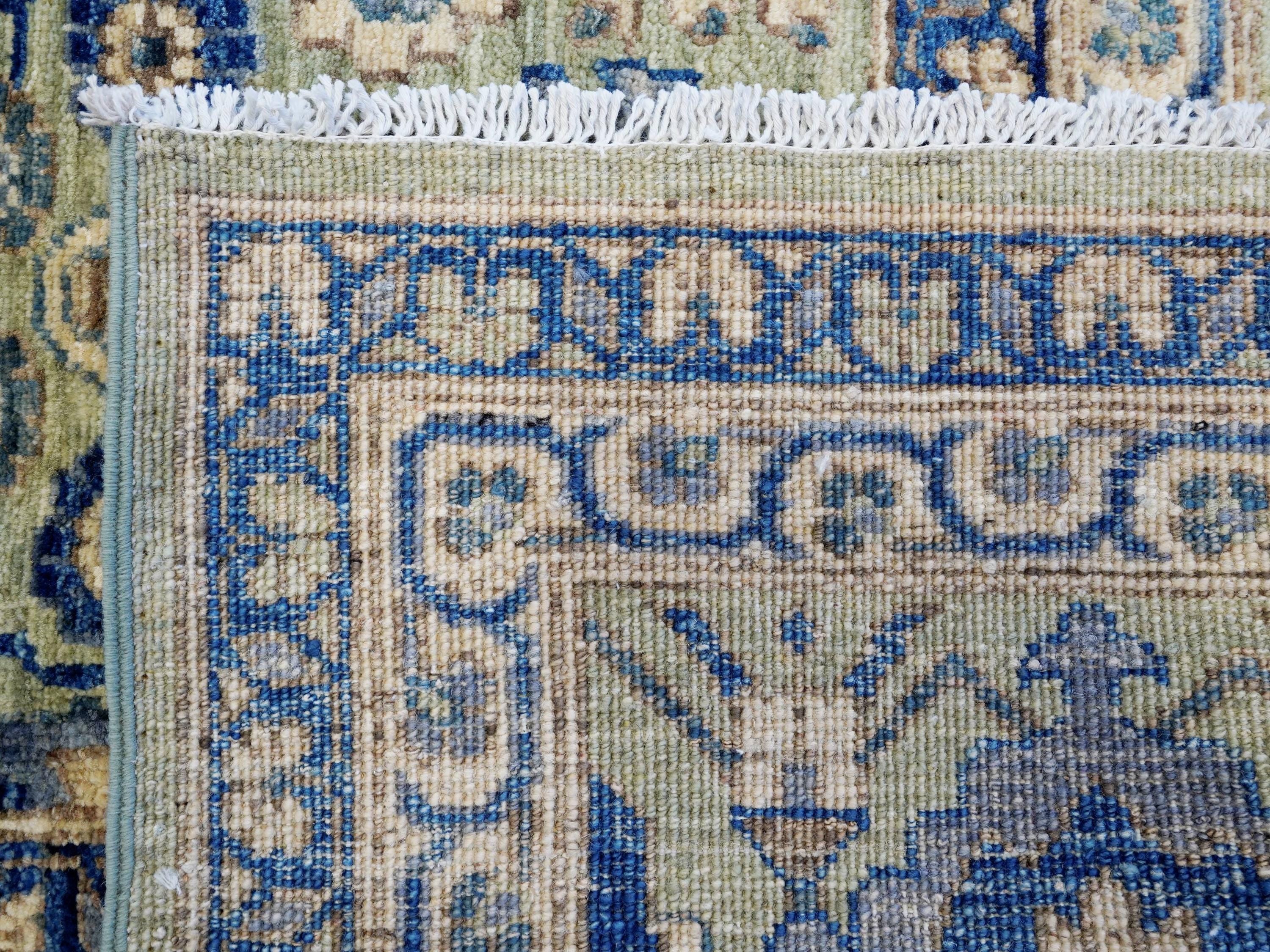 9x12 Ft Green Bidjar Rug - Afghan Oriental Area Rug