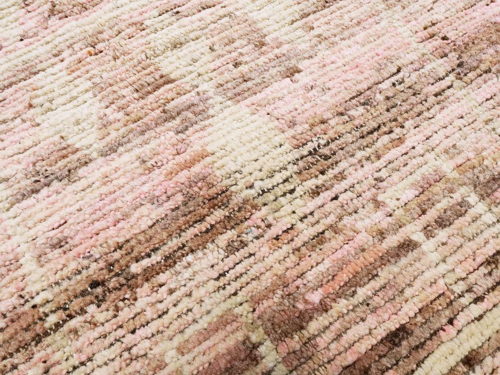 6x9 Ft Pink Moroccan Rug - Afghan Handmade Area Rug