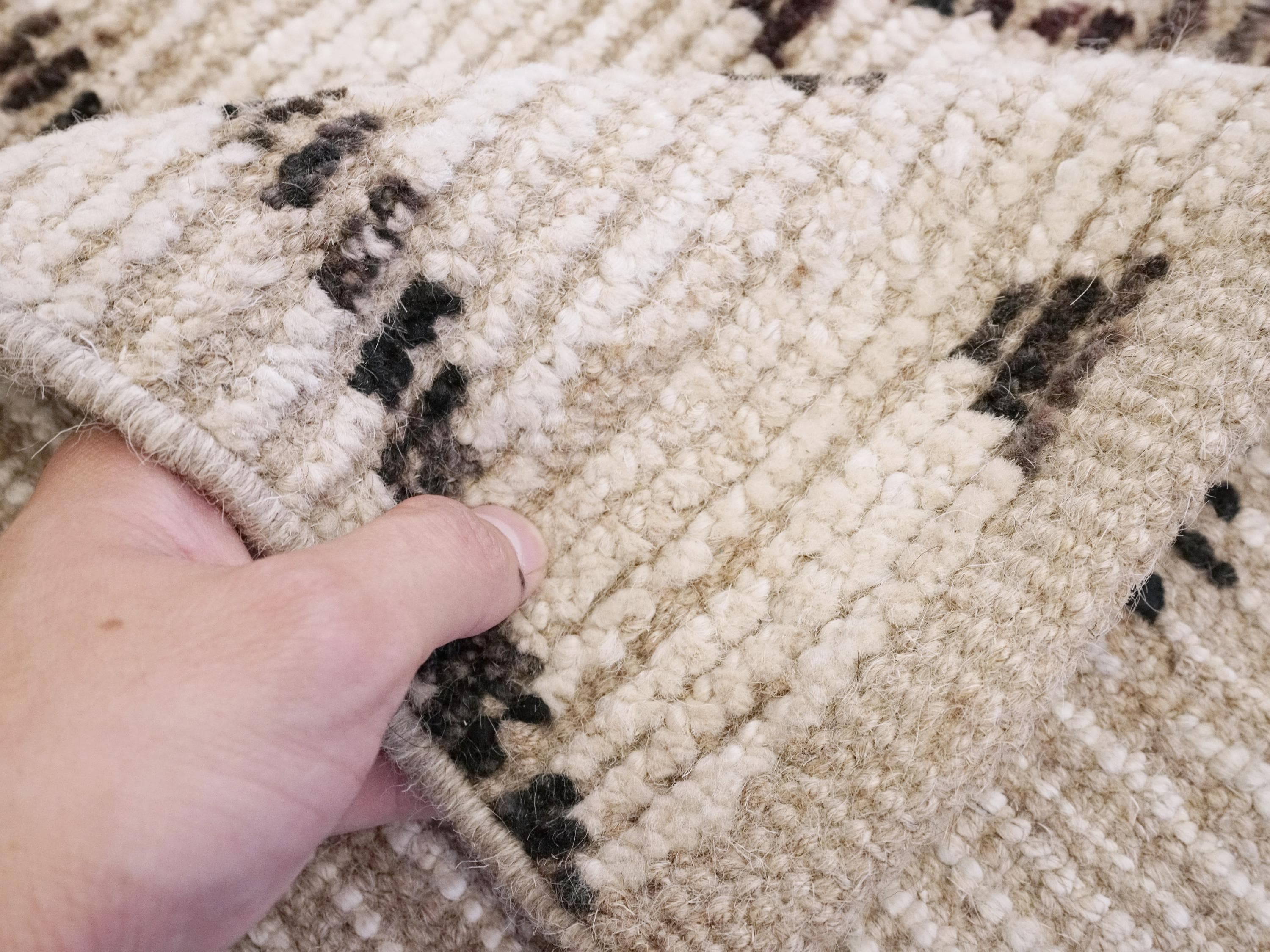 13x16 Ft Beige Moroccan Rug - Afghan Wool Area Rug - Oversize