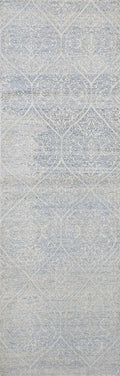 10 Ft White Gabbeh Runner Rug - Afghan Wool Hallway Rug