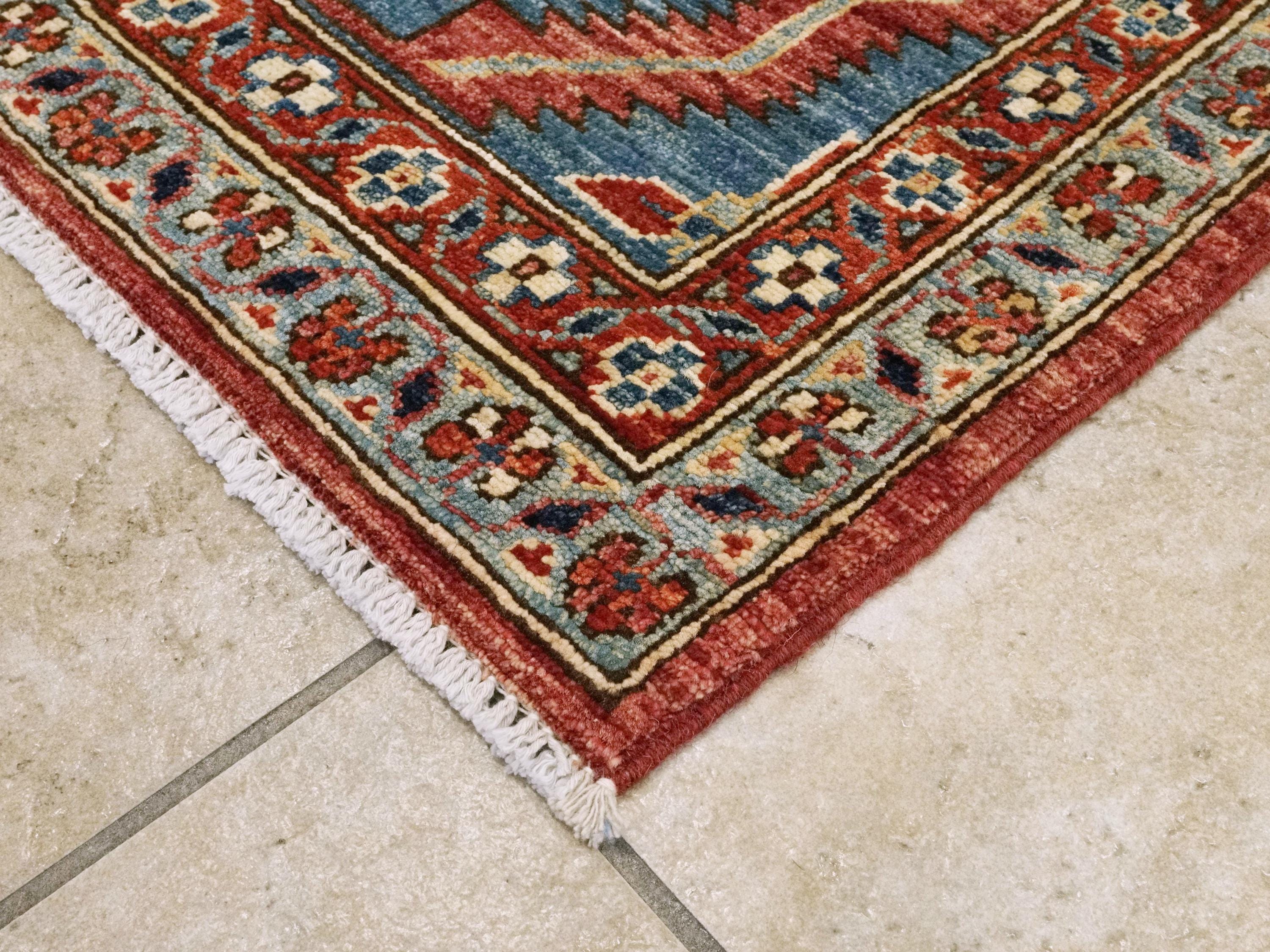 9x12 Ft Red Serapi Rug - Hand Knotted Afghan Area Rug