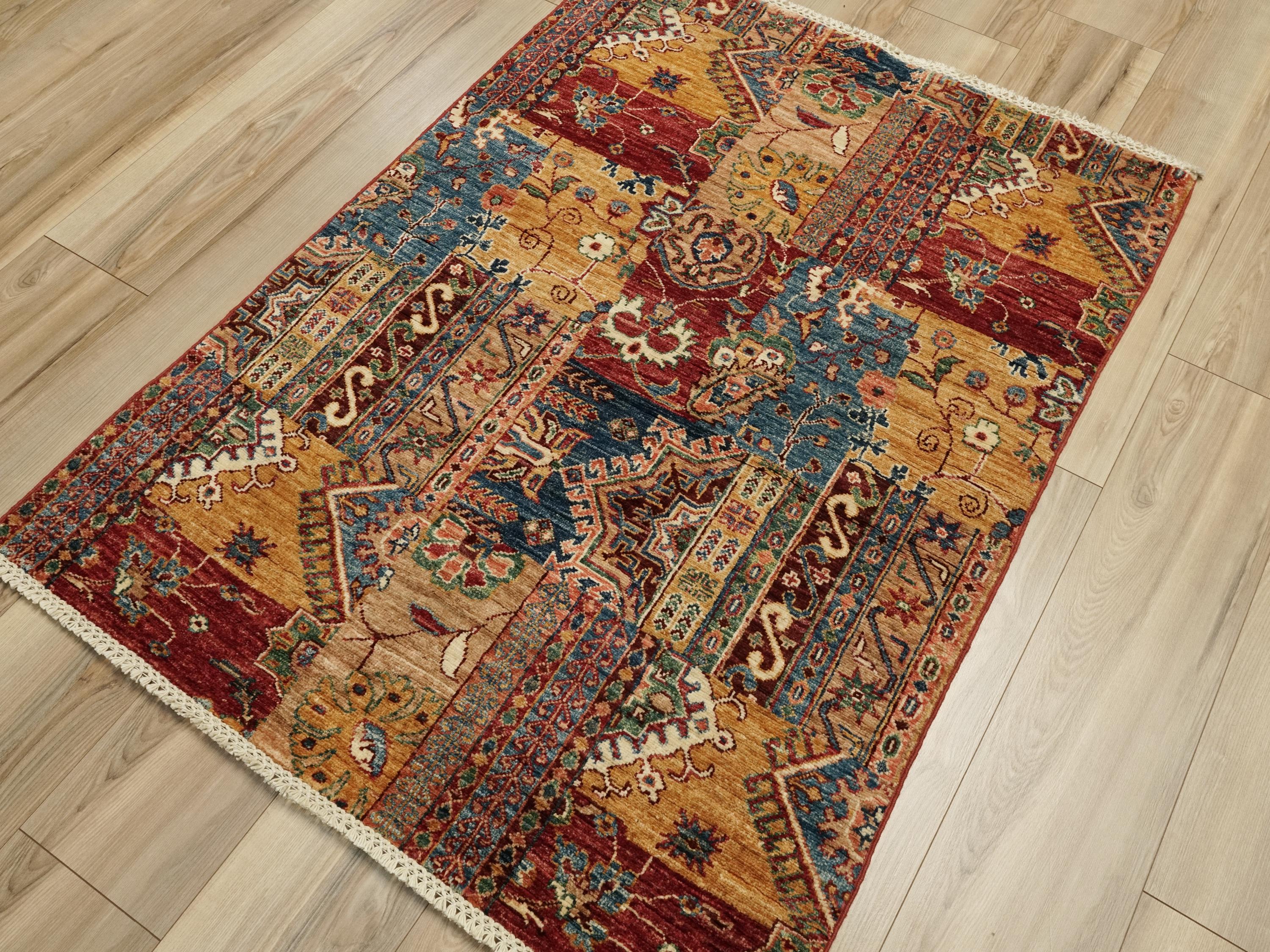 3x5 Ft Gabbeh Rug - Handmade Oriental Area Rug