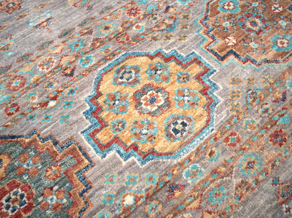 3x5 Ft Gray Khorjan Rug - Oriental Wool Area Rug