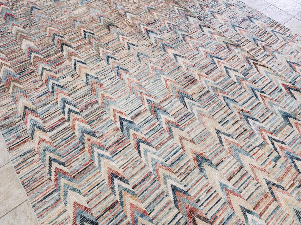 10x14 Ft Colorful Moroccan Rug - Afghan Handmade Wool Rug