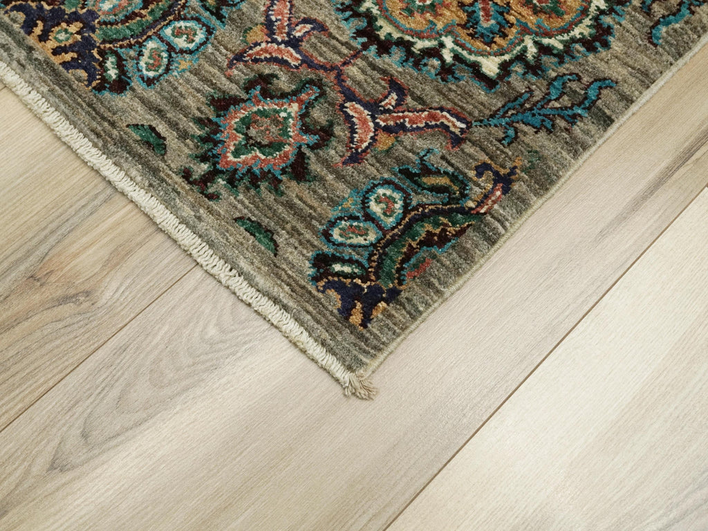 3x5 Ft Green Serapi Rug - Oriental Wool Rug