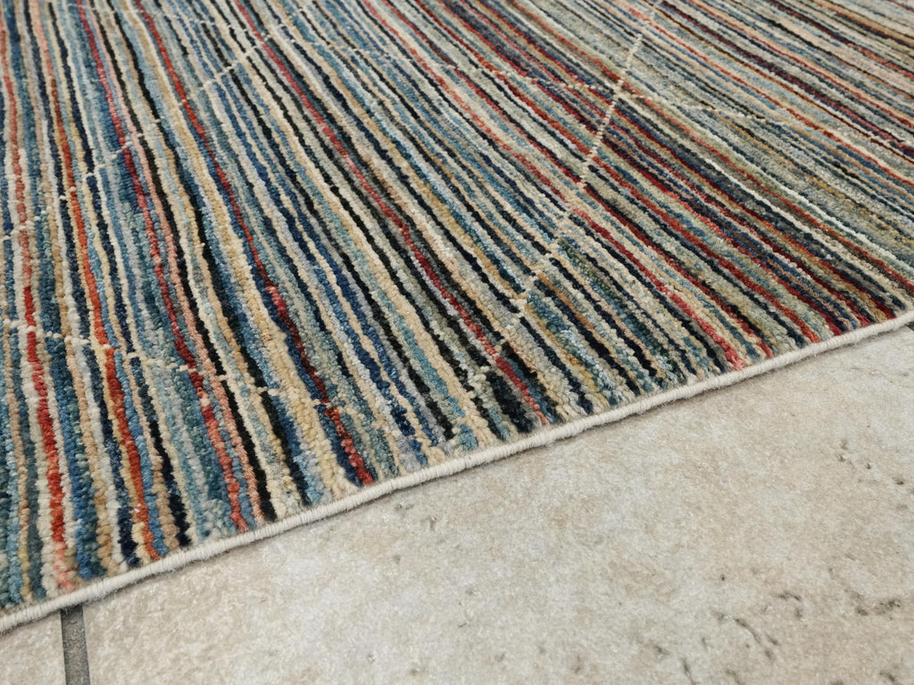 8x10 Ft Multicolor Gabbeh Rug - Hand Knotted Afghan Rug