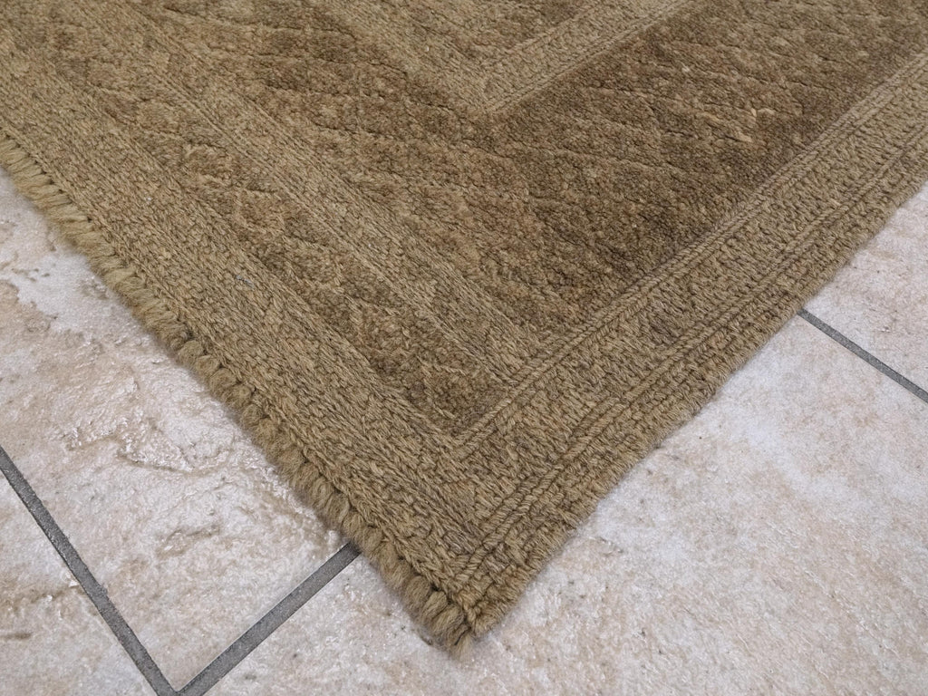 5x6 Ft Vintage Brown Tribal Kilim Rug - Hand Knotted Wool Area Rug