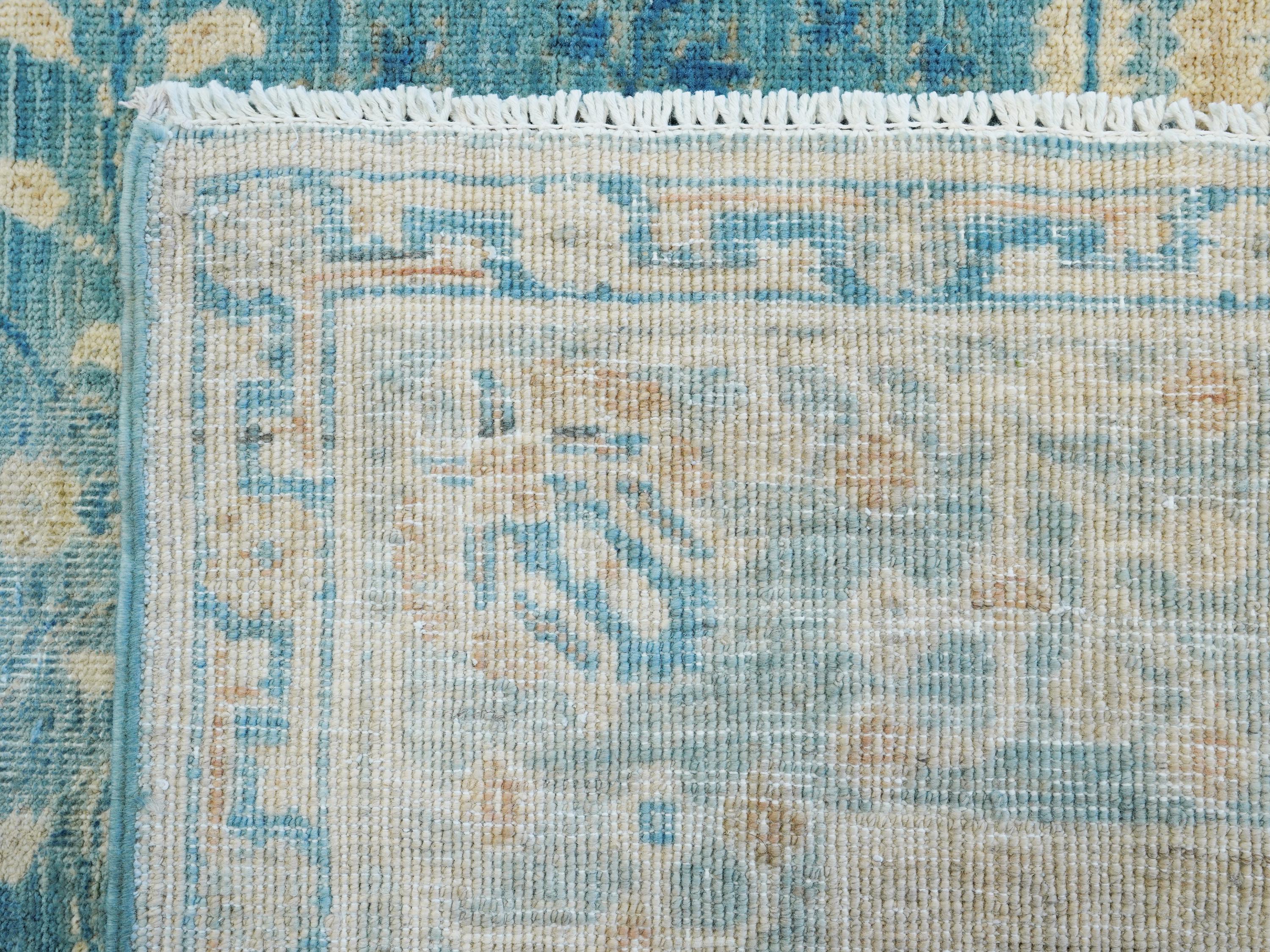 5x6 Ft Blue Serapi Rug - Hand Knotted Oriental Antique Rug - Persian Style