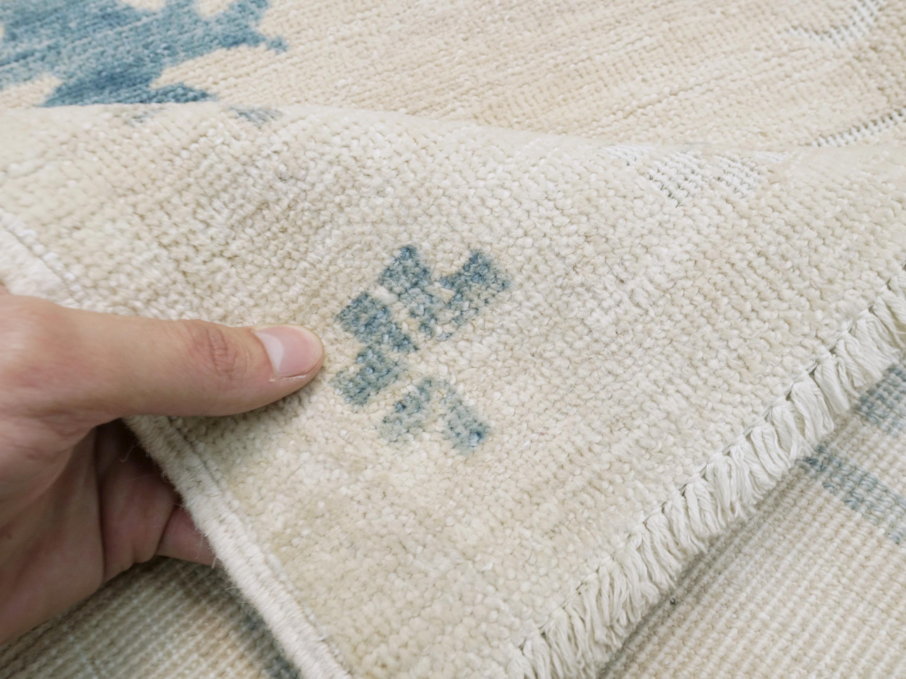8x10 Ft White Serapi Rug - Hand Knotted Afghan Oriental Rug