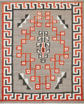 8x10 Ft Red Navajo Rug - Flat Weave Tribal Rug