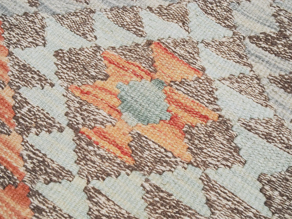 5x7 Ft Colorful Kilim Rug - Handwoven Afghan Flat Weave - Tribal Design