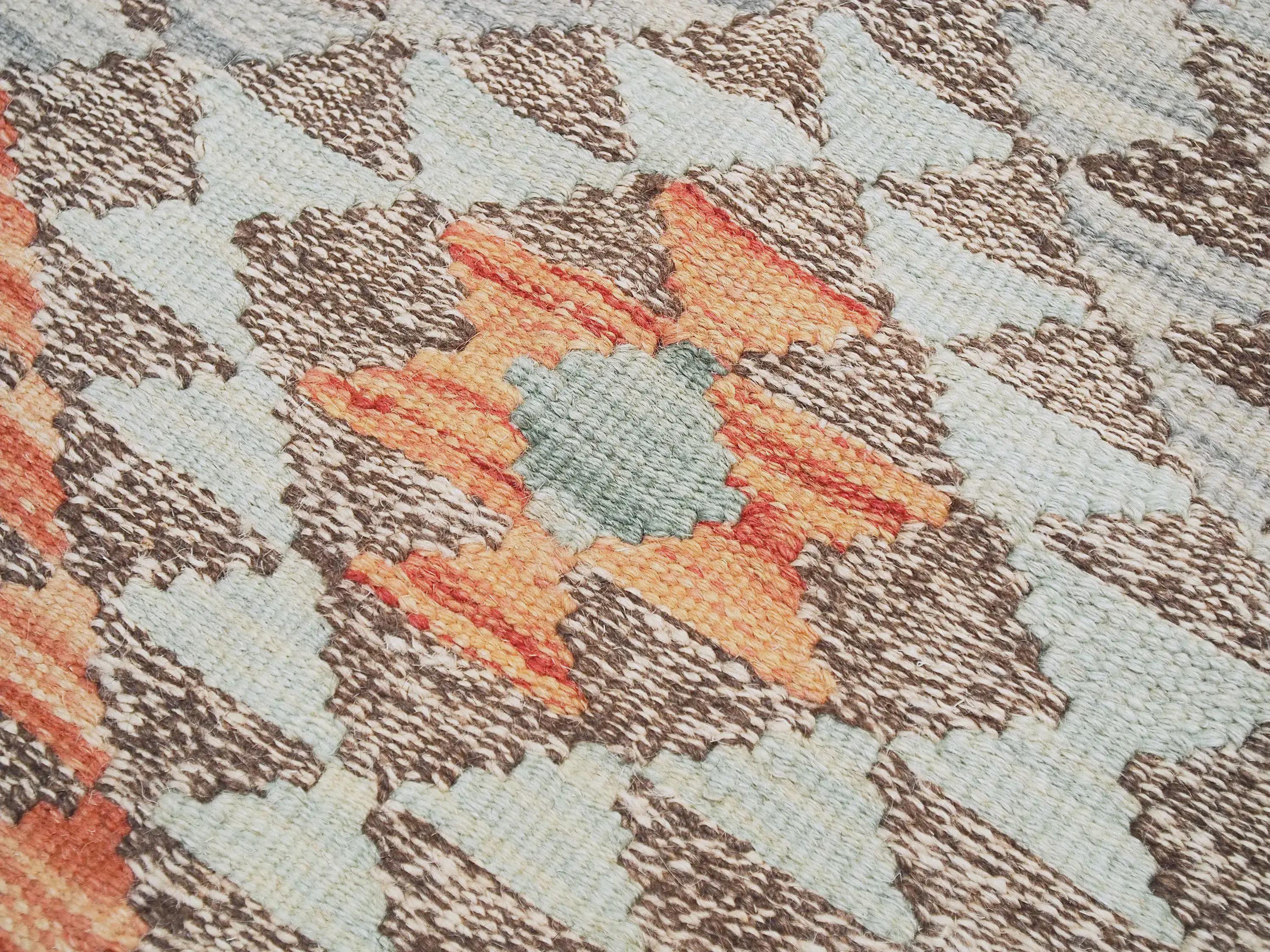 5x7 Ft Colorful Kilim Rug - Handwoven Afghan Flat Weave - Tribal Design