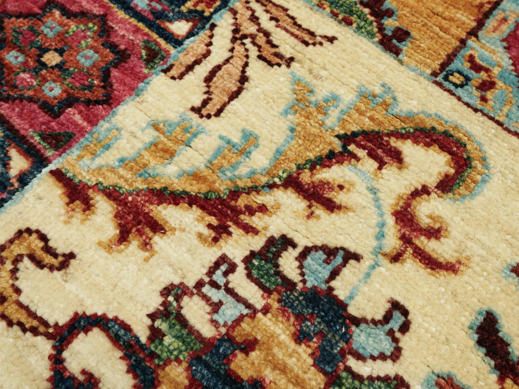 3x4 Ft Afghan Rug - Handmade Wool Area Rug