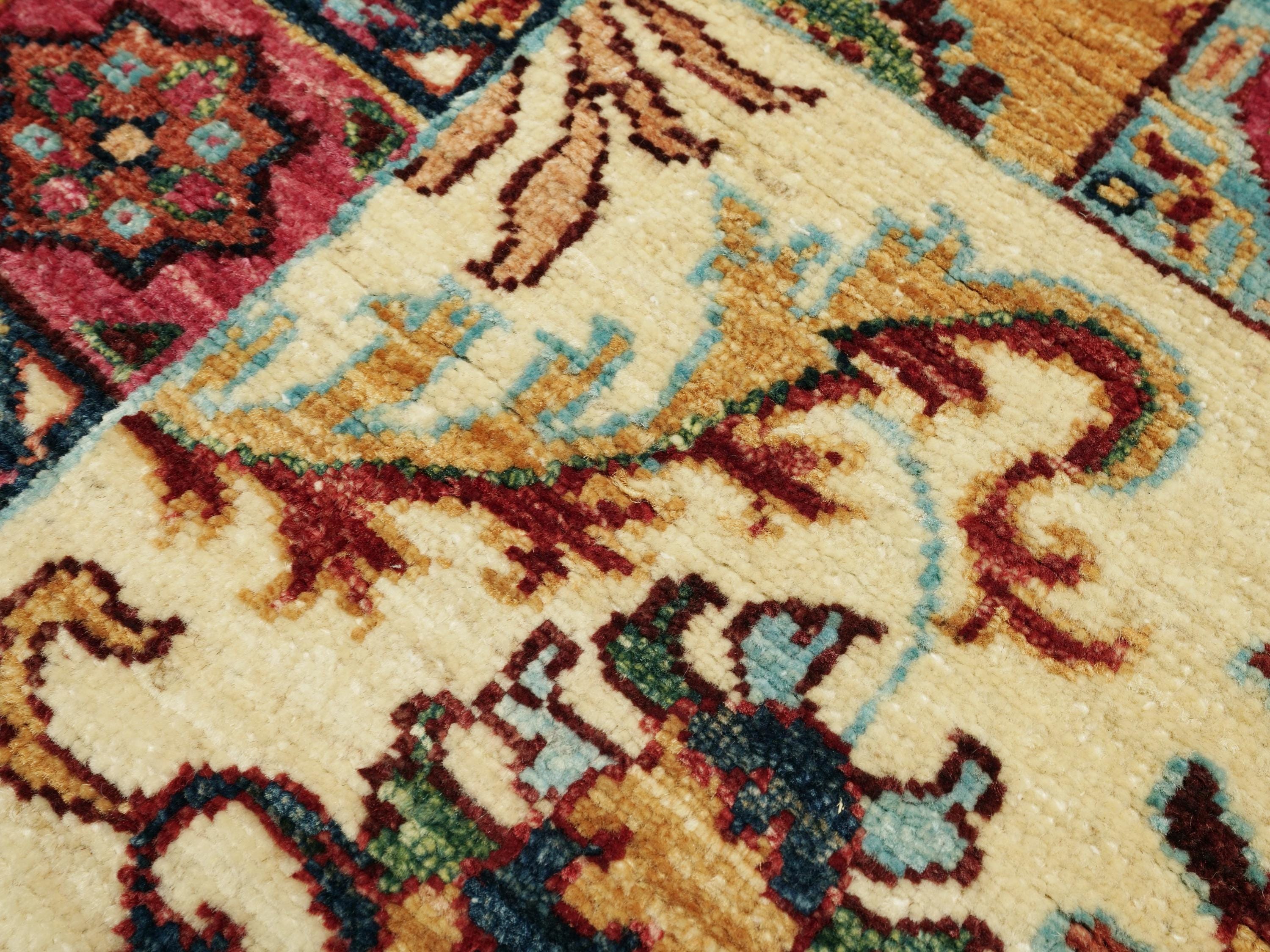 3x4 Ft Afghan Rug - Handmade Wool Area Rug