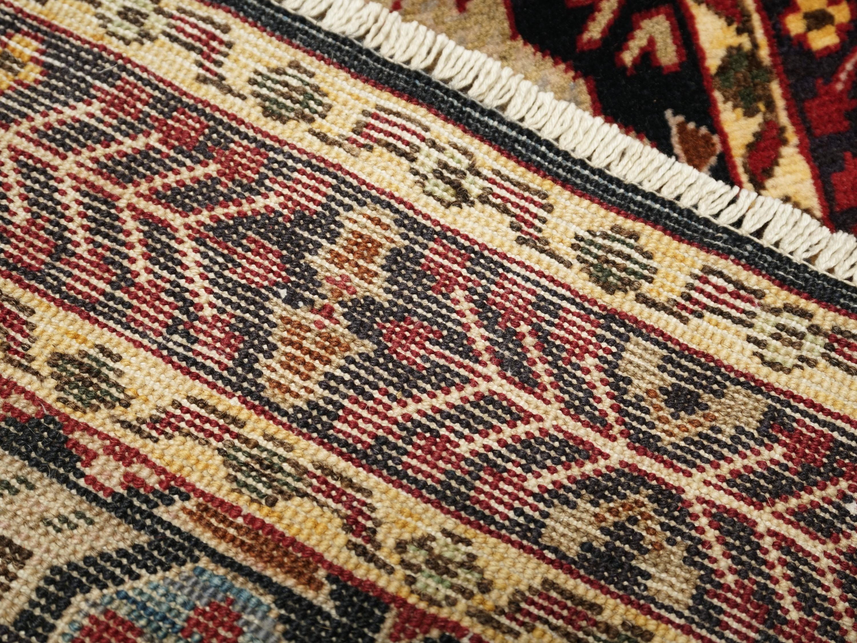2x3 Ft Hand Knotted Mamluk Rug - Oriental Accent Rug