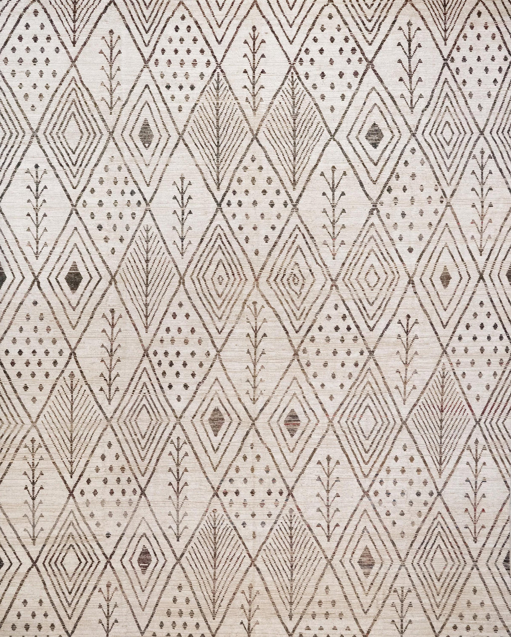 13x16 Ft Beige Moroccan Rug - Afghan Wool Area Rug - Oversize