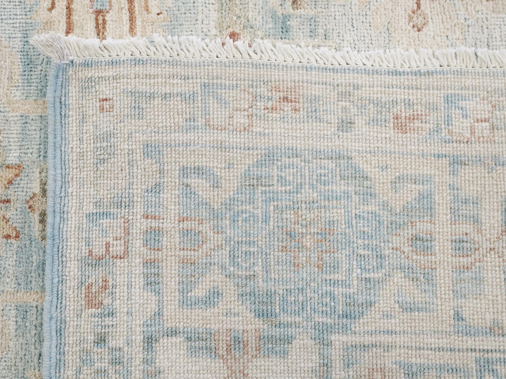 4x6 Ft Light Blue Serapi Rug - Afghan Handmade Oriental Rug