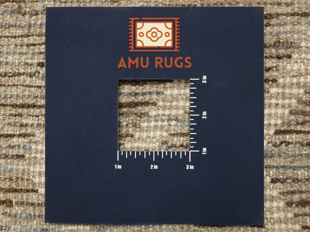 12 Ft Brown Moroccan Runner Rug: Afghan Handmade Wool Rug