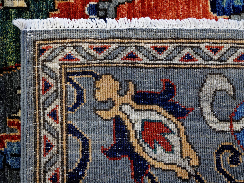 6x9 Ft Dark Gray Serapi Rug - Traditional Persian Style Wool Rug