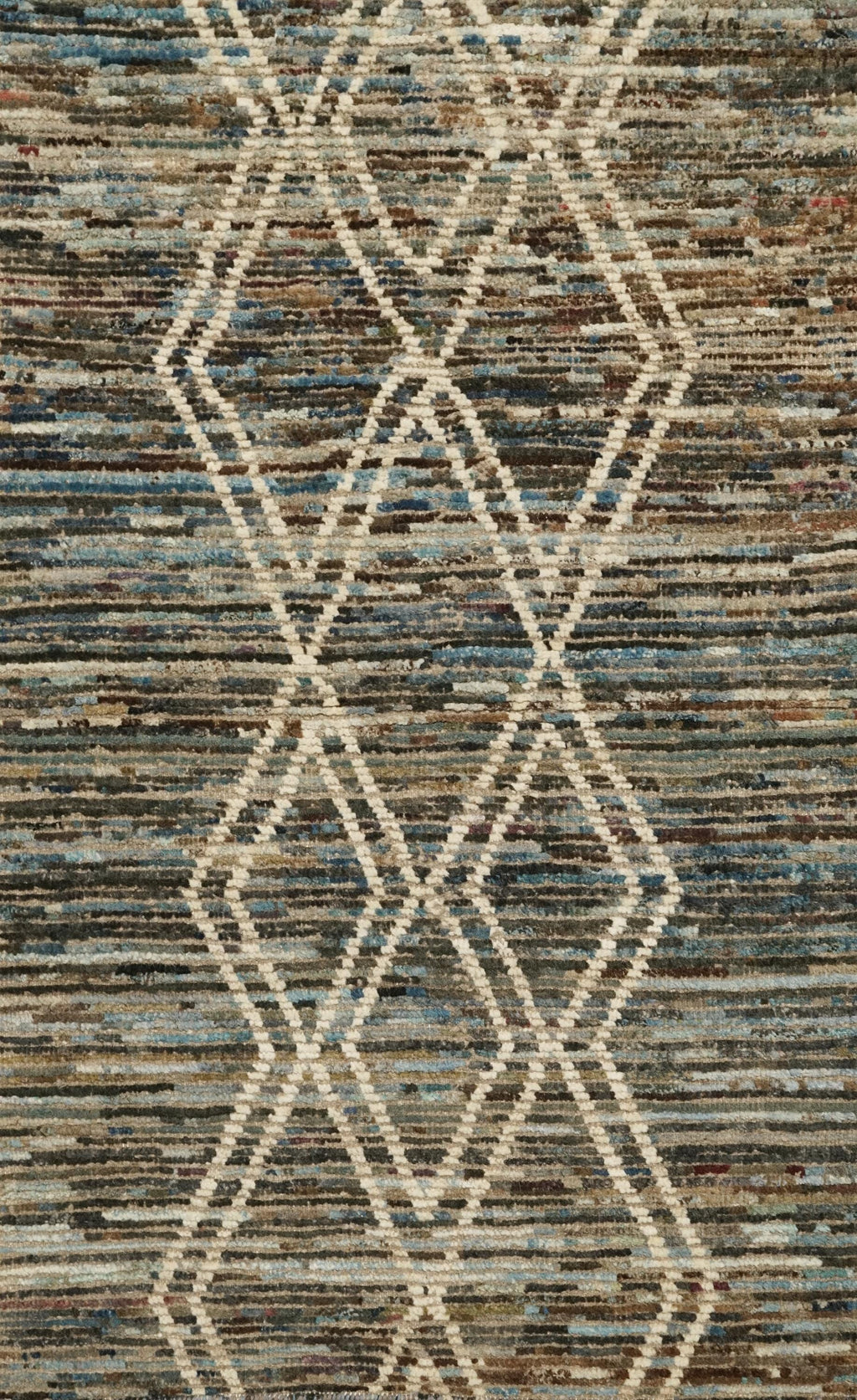 3x5 Ft Blue Moroccan Rug - Hand Knotted Area Rug