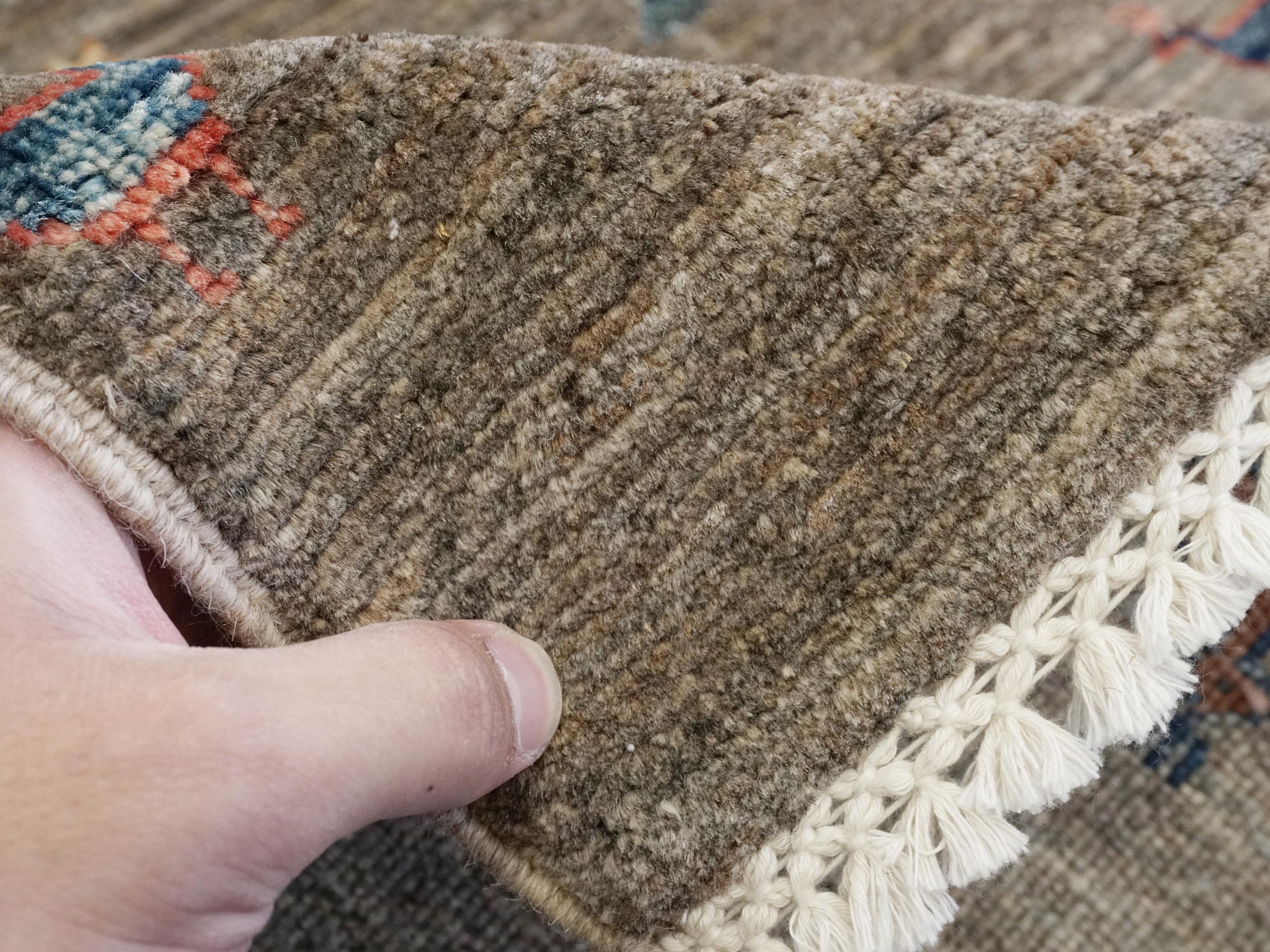 7x10 Ft Brown Serapi Rug - Handmade Wool Area Rug