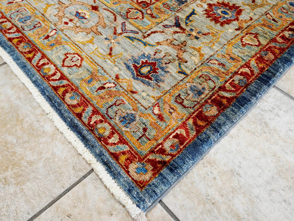 8x10 Ft Blue Bidjar Rug - Hand Knotted Wool Oriental Rug