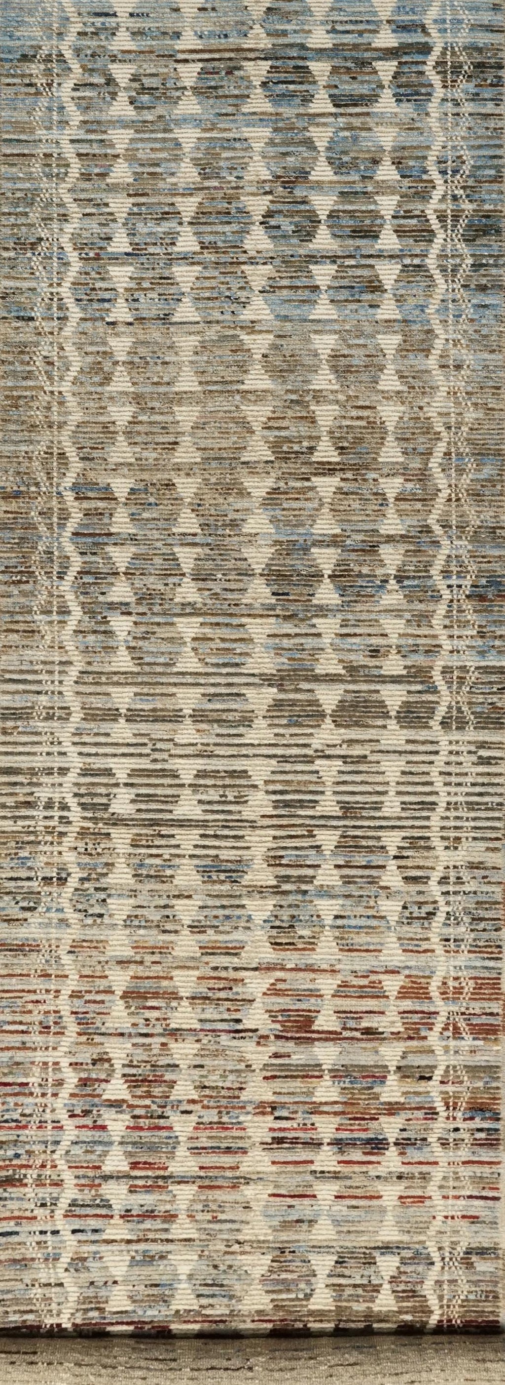 15 Ft Coral Moroccan Runner Rug - Handmade Afghan Hallway Rug