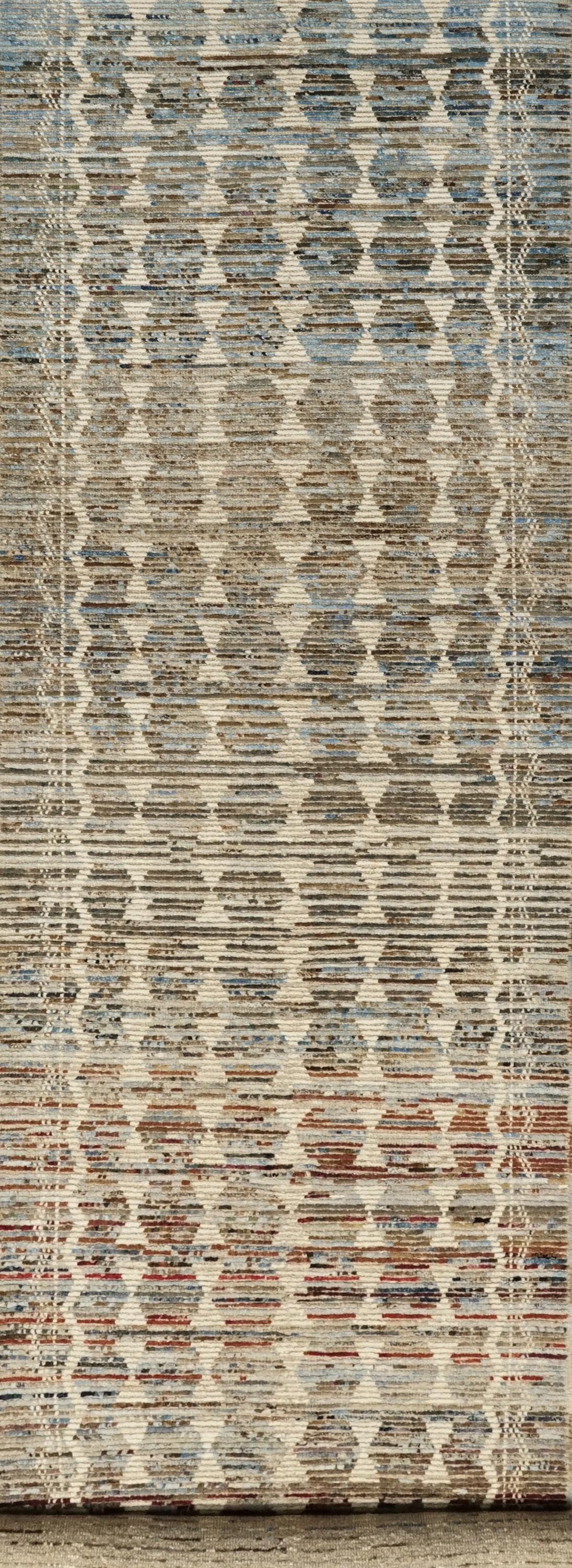 15 Ft Coral Moroccan Runner Rug - Handmade Afghan Hallway Rug