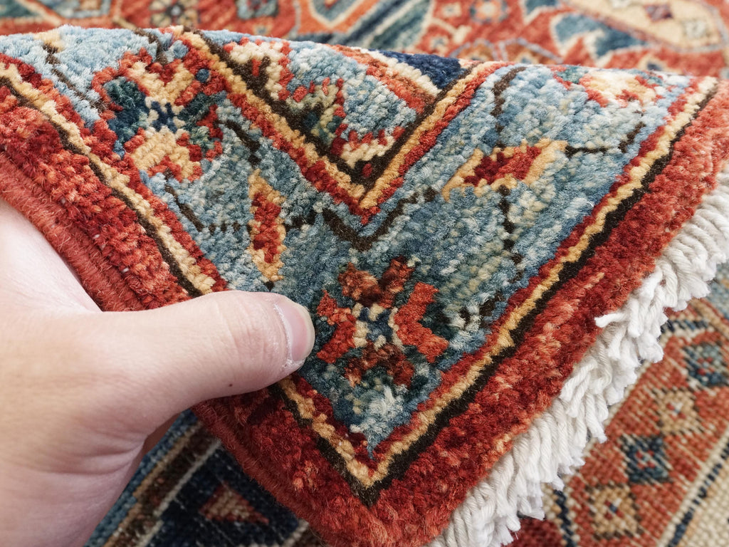 5x7 Ft Hand Knotted Red Serapi Rug - Ghazni Wool Oriental Rug