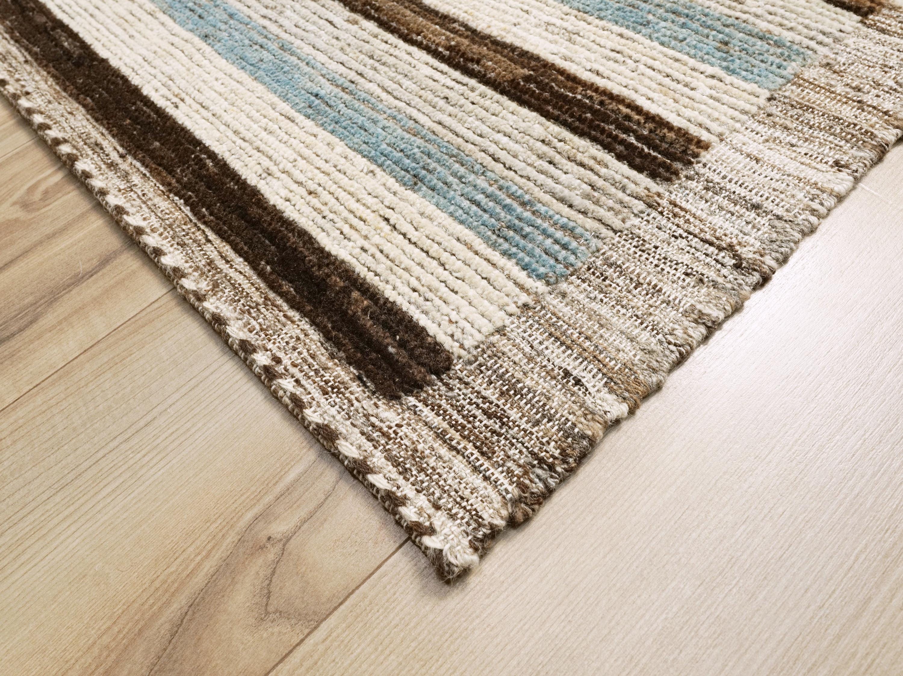9x14 Ft Blue & Black Moroccan Rug - Afghan Wool Area Rug