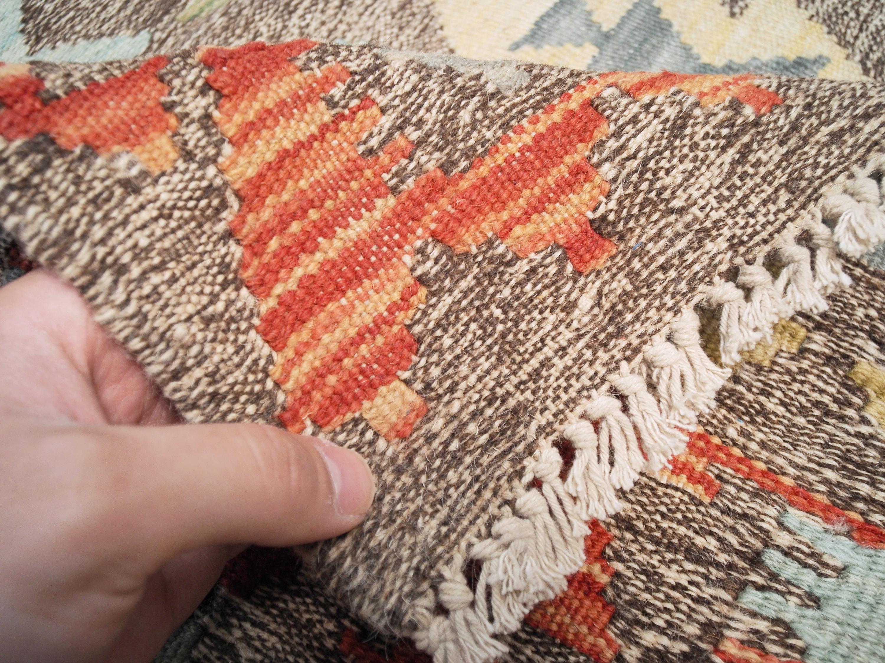 4x6 Ft Red Maimana Kilim Rug - Afghan Flat Weave