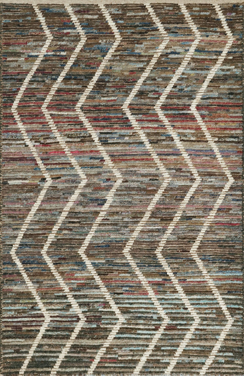 3x5 Ft Colorful Moroccan Rug -  Afghan Wool Area Rug