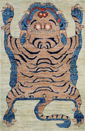 3x5 Ft Tiger Rug - Handmade Afghan Area Rug