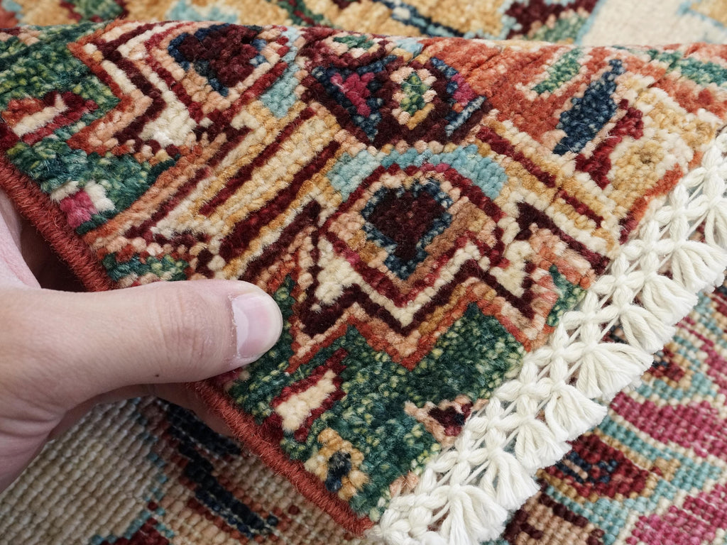3x4 Ft Hand Knotted Gabbeh Wool Rug - Oriental Area Rug