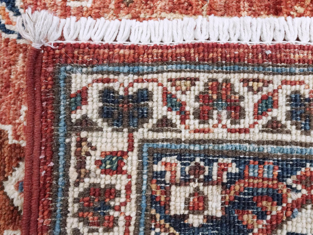 6x9 Ft Red & Blue Serapi Rug - Oriental Area Rug - Persian Design