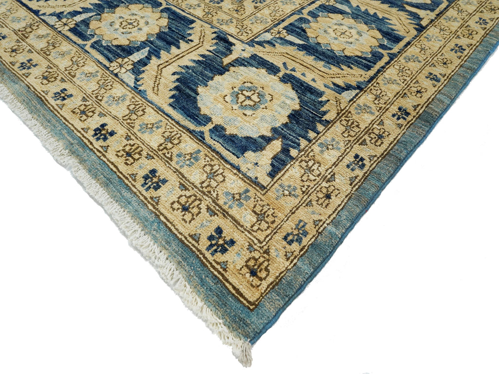 12x17 Ft Blue Serapi Rug - Afghan Antique Rug - Persian Design