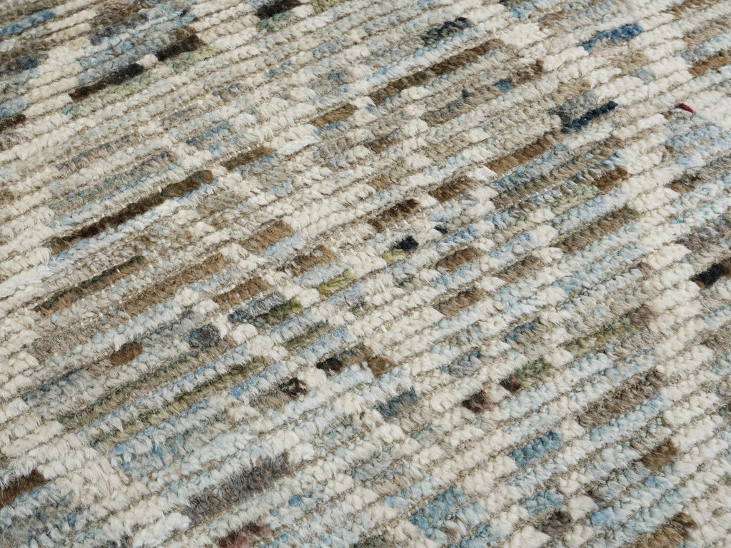 10 Ft Light Blue Moroccan Runner Rug - Afghan Handmade Wool