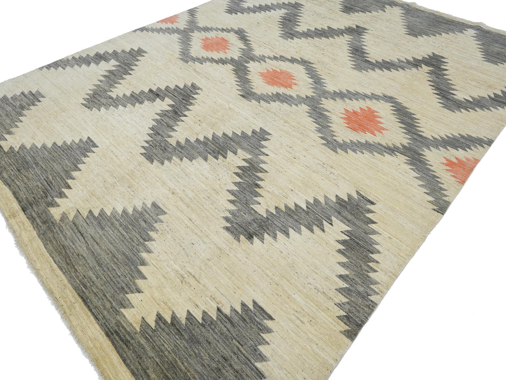 10x14 Ft Light Blue Gabbeh Rug - Hand Knotted Oriental Wool Rug
