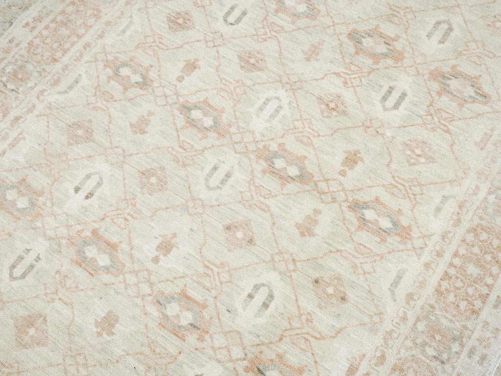 4x6 Ft Beige Heriz Rug - Handmade Vintage Oriental Rug