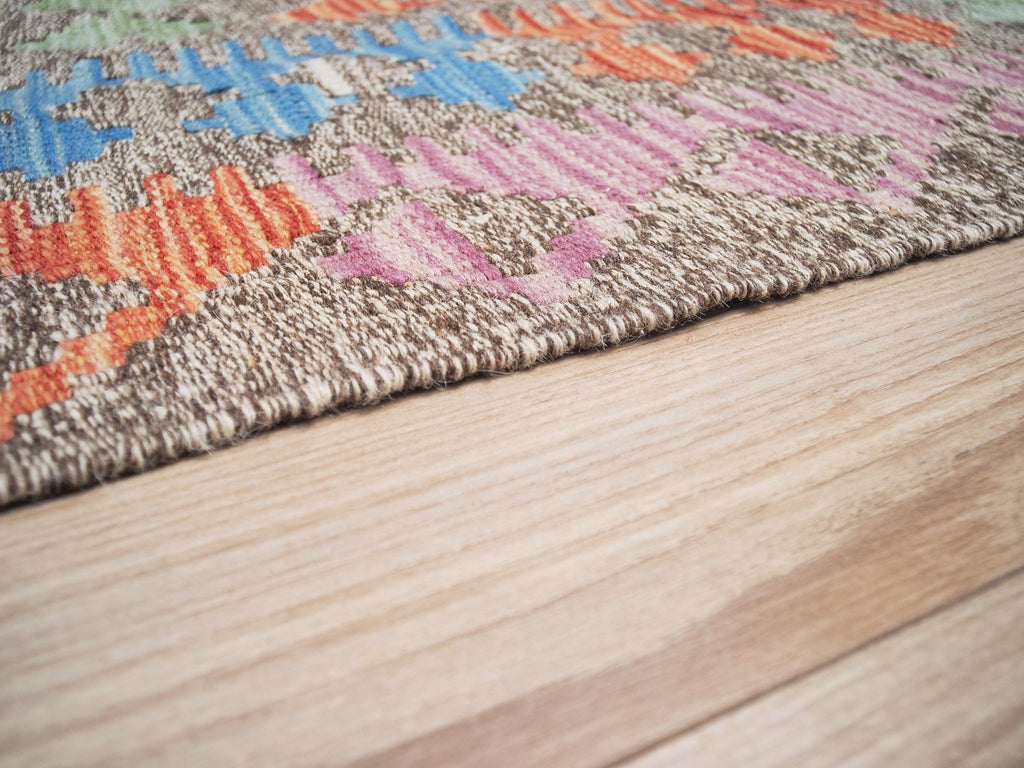 5x6 Ft Tribal Kilim Rug - Colorful Afghan Flat Weave