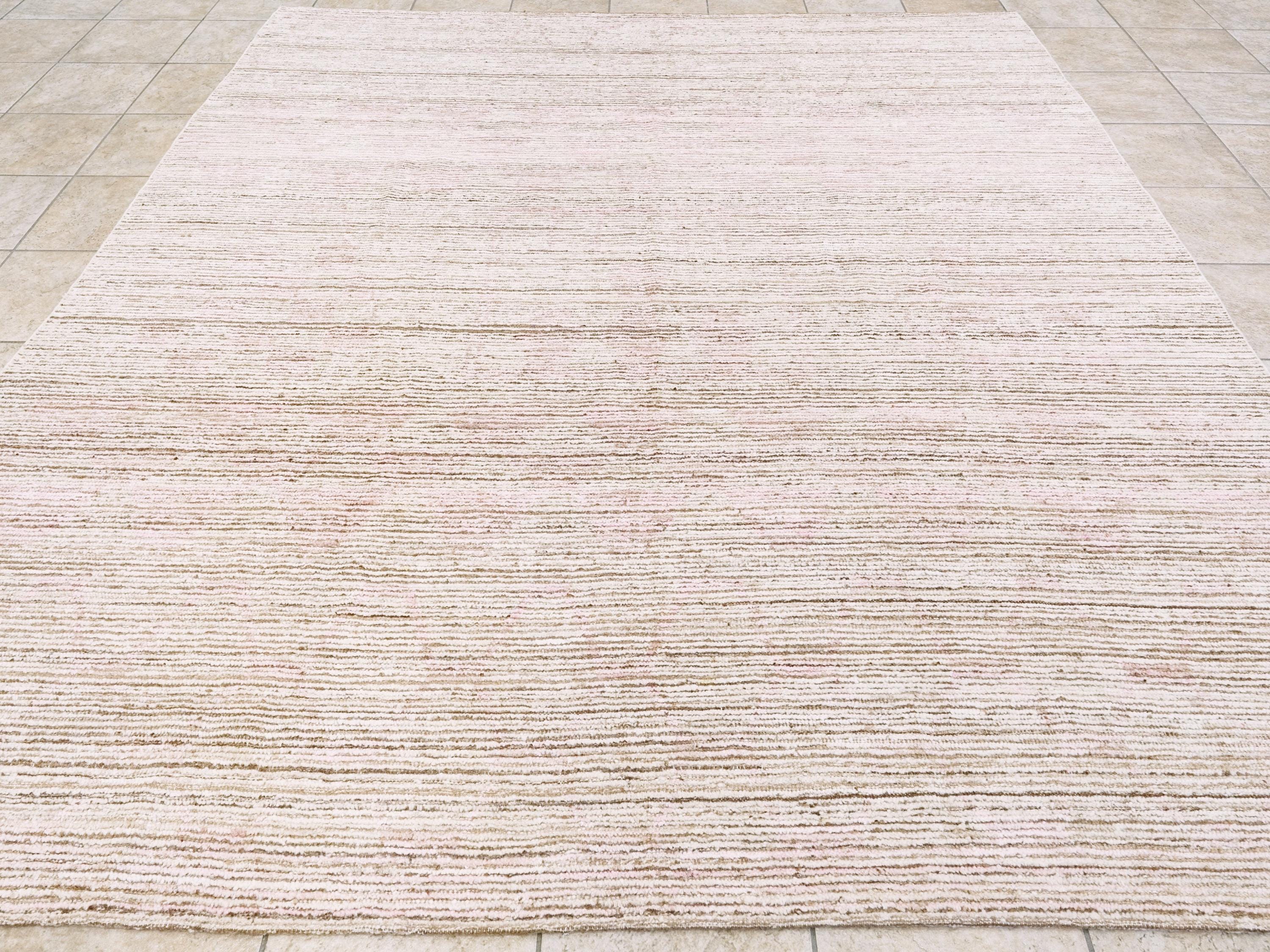 8x10 Ft Pinkish Beige Moroccan Rug - Afghan Handmade Wool Rug