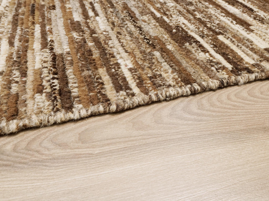6x8 Ft Brown Moroccan Rug - Afghan Handmade Area Rug