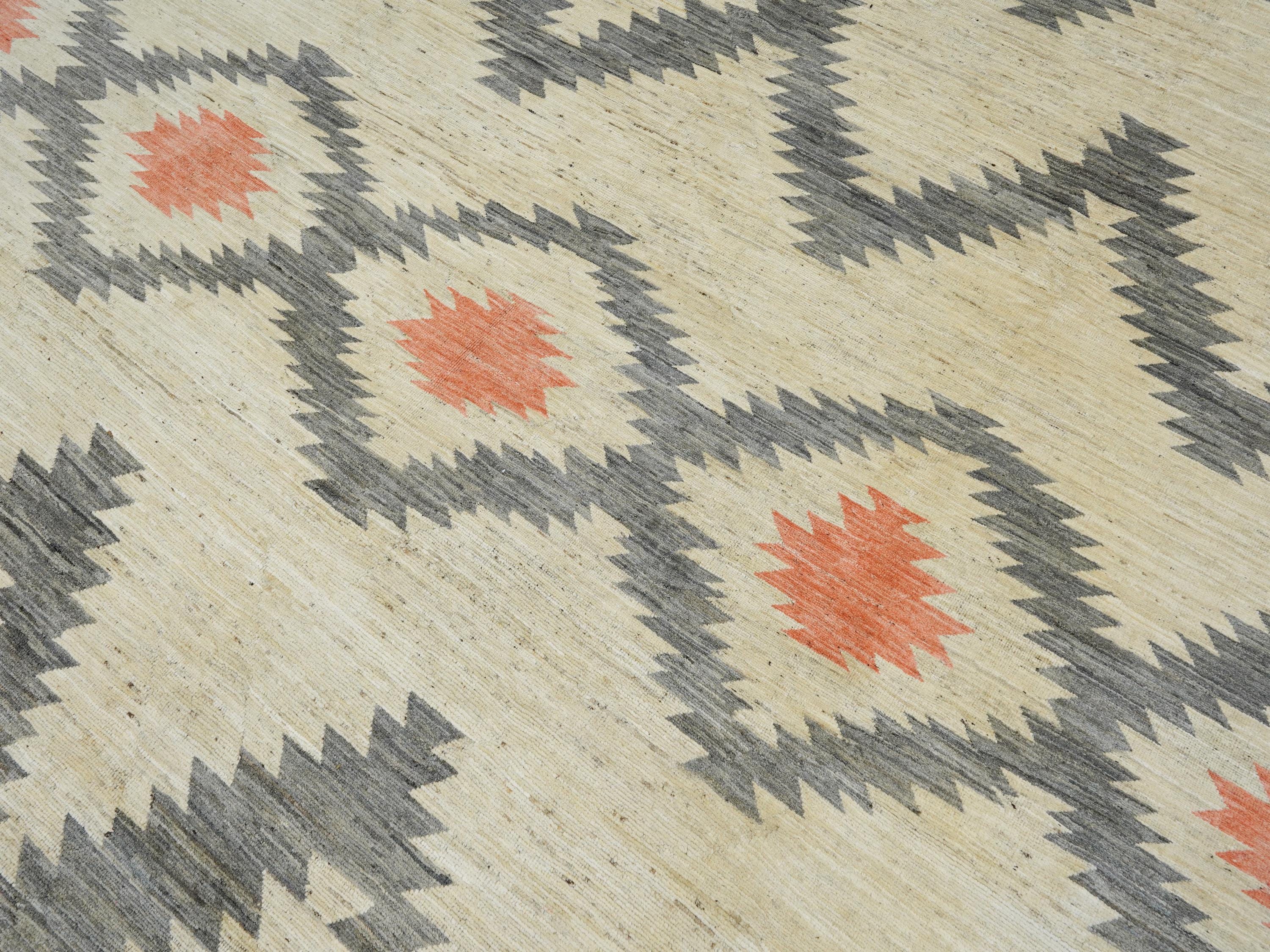 10x14 Ft Light Blue Gabbeh Rug - Hand Knotted Oriental Wool Rug