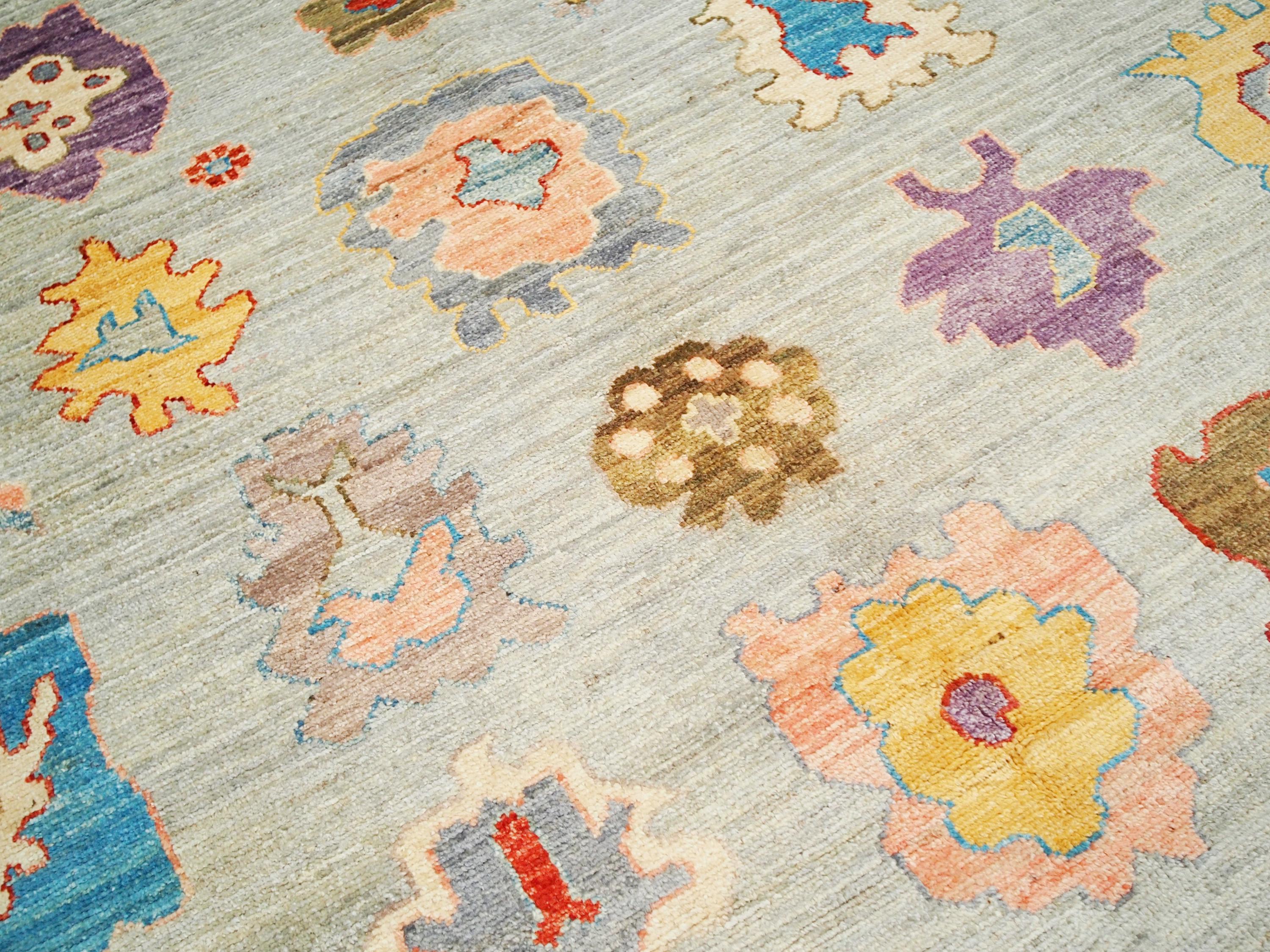 8x10 Ft Colorful Oushak Rug - Afghan Oriental Rug